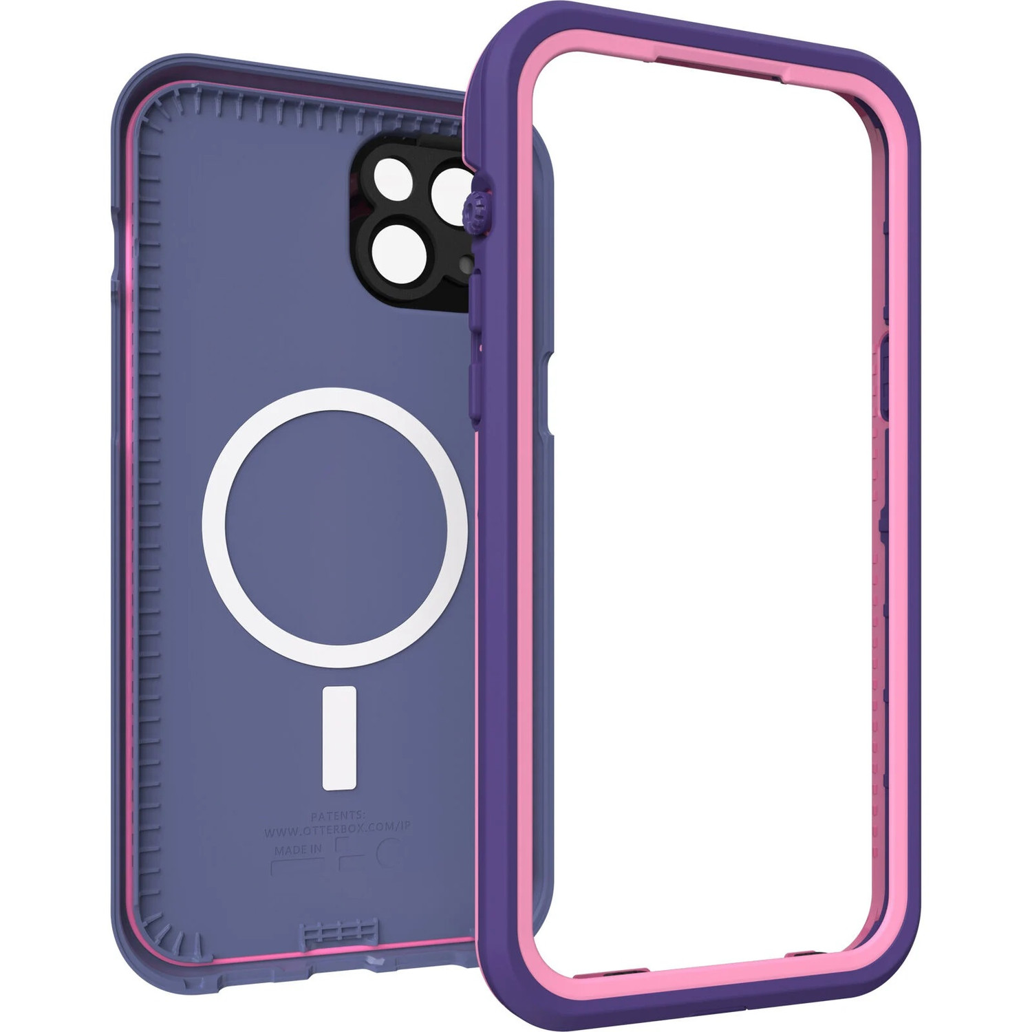 OTTERBOX Apple iPhone 14 Plus FRE Series Case for Magsafe - Valor (Purple) (77-90171), 5x Military Standard Drop Protection, WaterProof,360 Protection