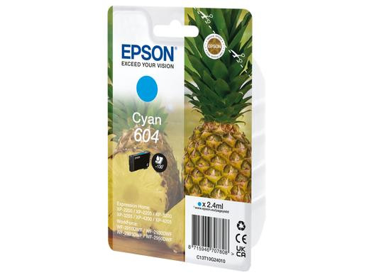  EPSON 604 XL CYAN INK XP-2200 XP-3200 XP-4200 WF-2910 WF-2930 WF-2950 