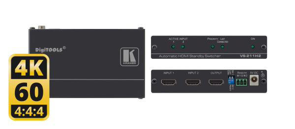 KRAMER Kramer 2x1 4K HDR HDCP 2.2 HDMI Auto Switcher (HDMI Switchers)