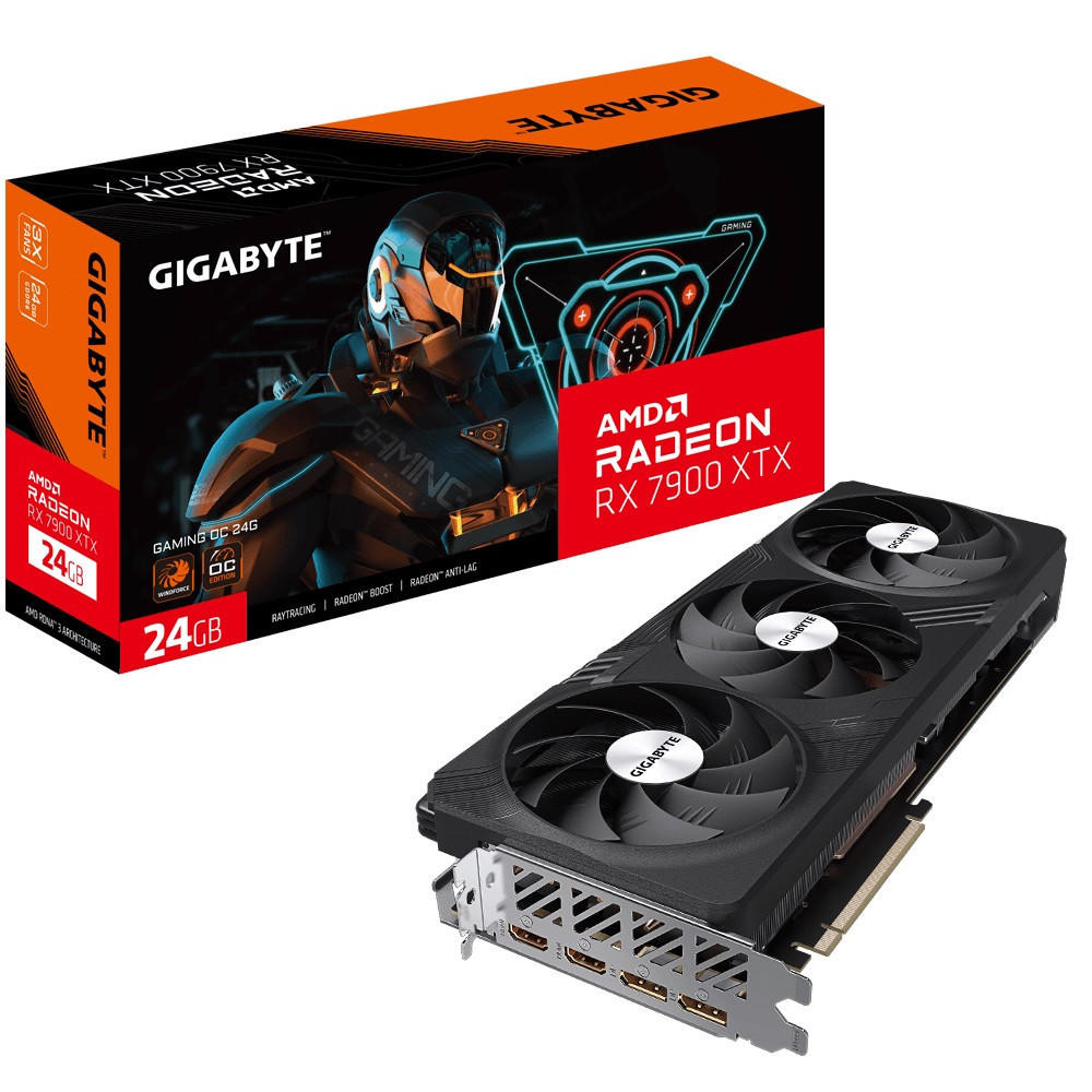 GIGABYTE AMD Radeon RX 7900 XTX Gaming OC 24G Video card, PCI-E 4.0, GDDR6, 2x DP2.1, 2x HDMI 2.1