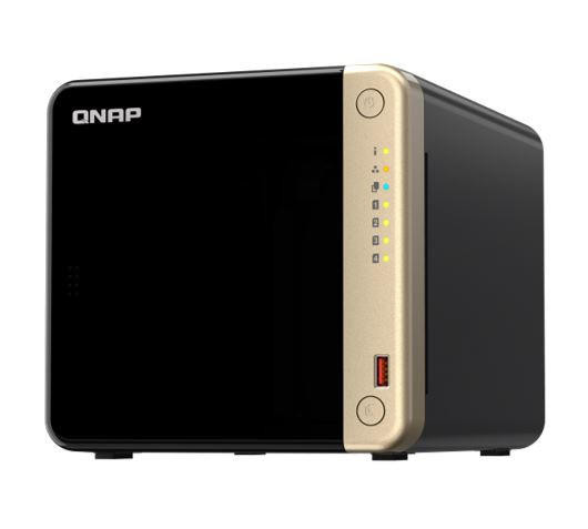 QNAP TS-464-8G 4 Bay NAS Intel Celeron N5095 Quad core 8GB DDR4 2xM.2 2280 PCle 2x2.5GbE 1xSlot PCle Gen3x2 2xUSB3.2 1XHDMI2.0 3YR
