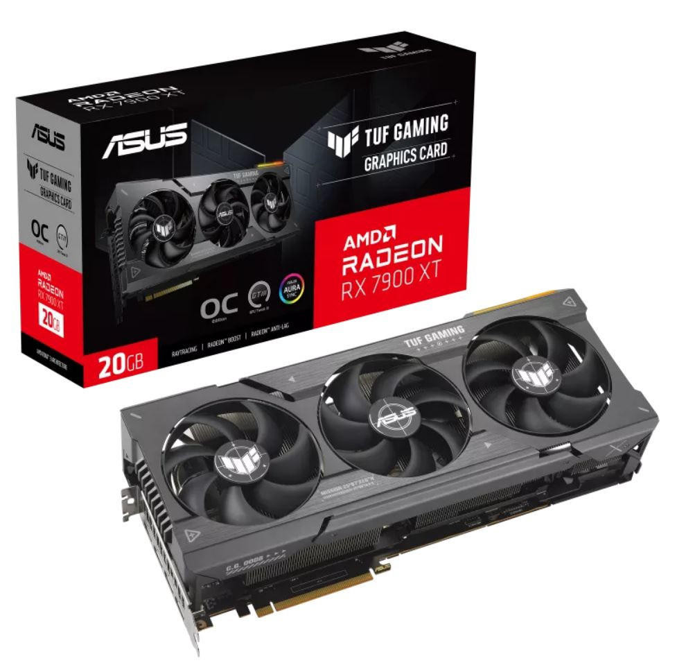 ASUS AMD Radeon TUF-RX7900XT-O20G-GAMING OC Edition 20GB GDDR6