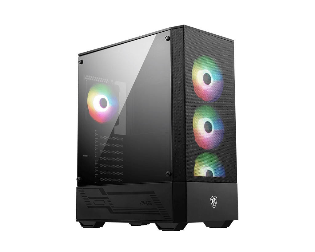 MSI MAG FORGE 112R Mid-Tower Case, 2x USB 3.2, 1x Audio, 1x Mic, 7x Expansion Slots, 2x 3.5', 2x 2.5', ATX  M-ATX  ITX