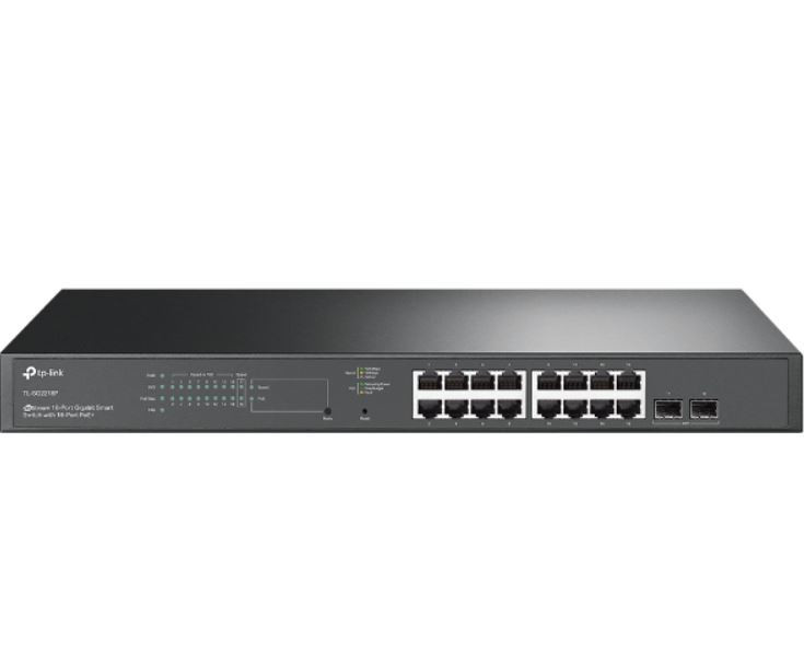 TP-LINK TL-SG2218P JetStream 18-Port Gigabit Smart Switch with 16-Port PoE+ Omada SDN