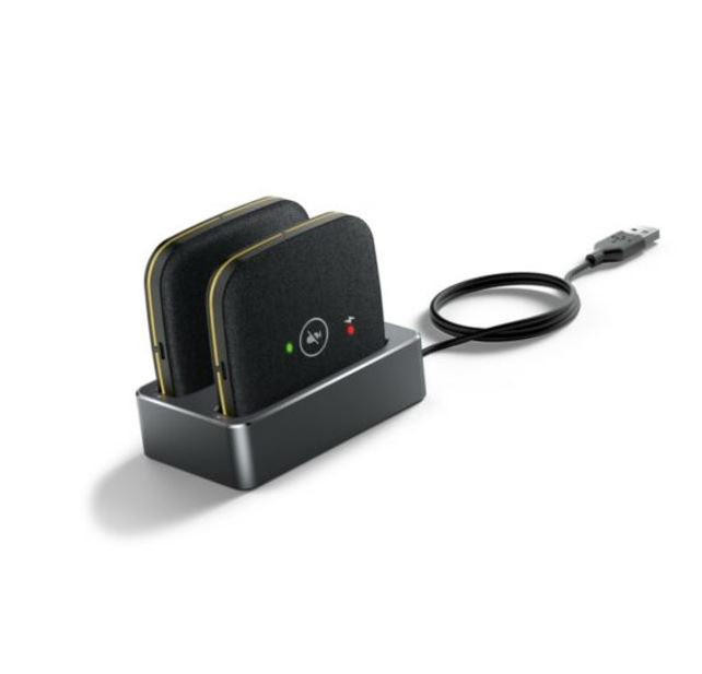 YEALINK CPW65 2x Wireless DECT Microphones, includes 2x CPW65, Charging cradle and 40cm USB Cable