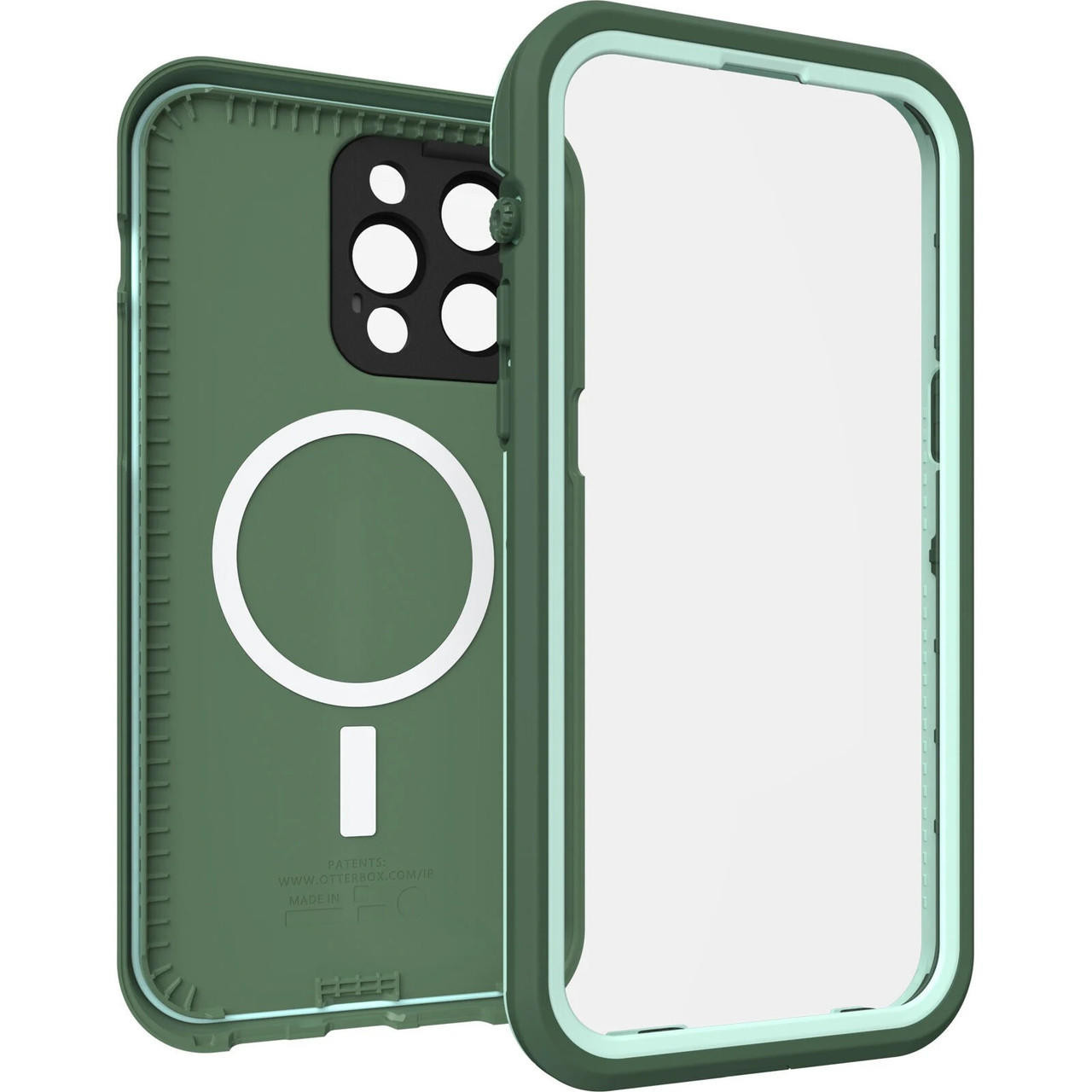 OTTERBOX Apple iPhone 14 Pro Max FRE Series Case for Magsafe - Dauntless (Green) (77-90176), 5x Military Standard Drop Protection, WaterProof