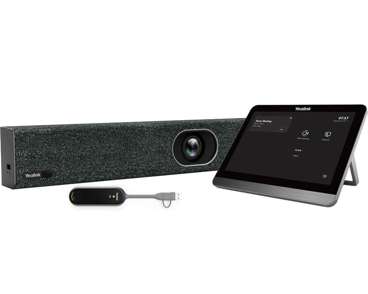 YEALINK A20 Collaboration Bar for Small Rooms, includes CTP18 Touch Panel and WPP30 Wireless Content Sharing and BYOD