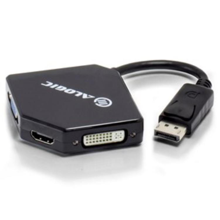 MISC Alogic 3-in-1 DisplayPort to HDMI DVI VGA Adapter - Elements Series 