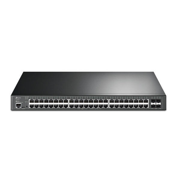 TP-LINK TL-SG3452XP JetStream 48-Port Gigabit and 4-Port 10GE SFP+ L2+ Managed Switch with 48-Port PoE+ Omada
