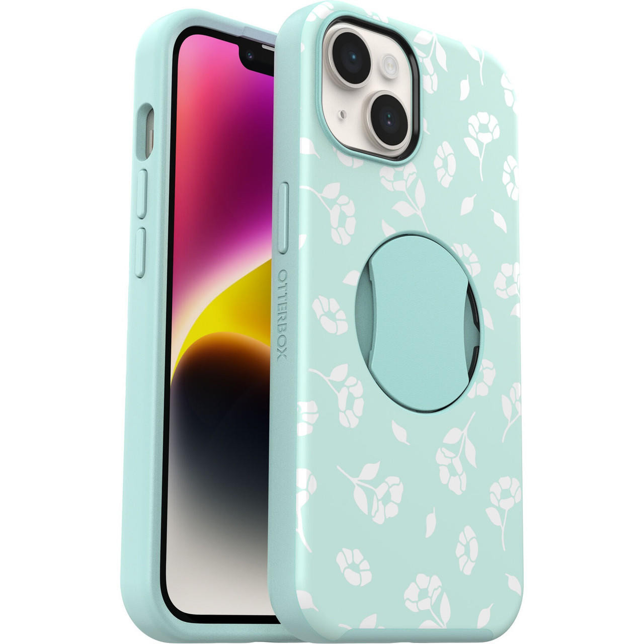 OTTERBOX OtterGrip Symmetry MagSafe Apple iPhone 14 / iPhone 13 Case Blue - (77-89881), Antimicrobial,DROP+ 3X Military Standard,Integrated Grip,Sleek