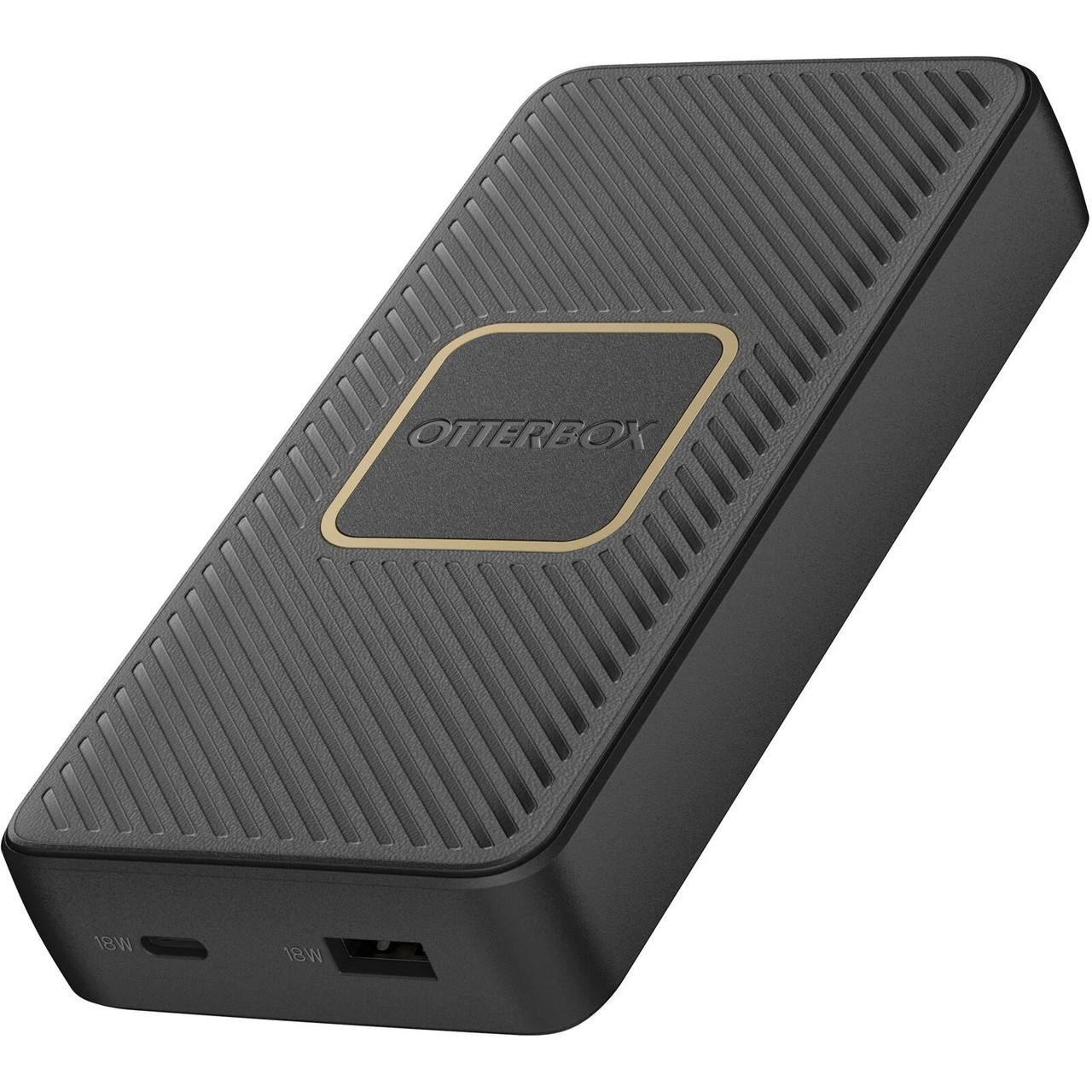 OTTERBOX Fast Charge Wireless Power Bank 15K mAh - Black (78-80640), Dual Port USB-C (18W) & USB-A (18W), Includes USB-C Cable (15CM), USB PD 2.0/3.0