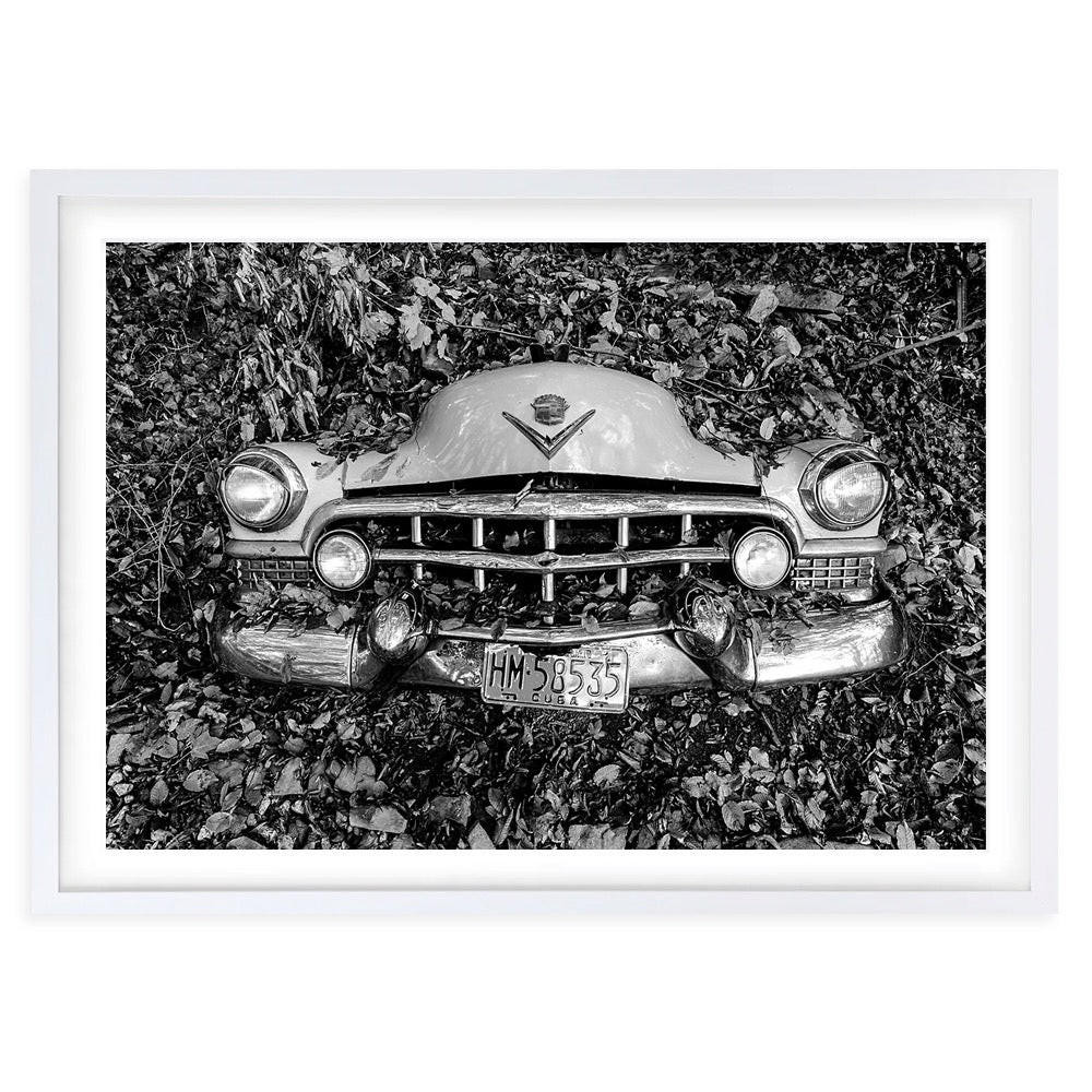  Wall Art's Cuban Forrest Car Large 105cm x 81cm Framed A1 Art Print 