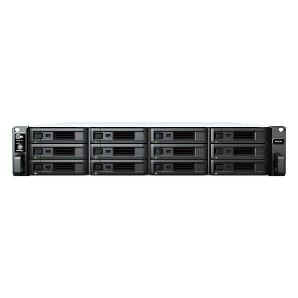 SYNOLOGY Synology RackStation RS2423+ 12-Bay 3.5 ; Diskless 2xGbE NAS+ 1 x 10GbE (RJ45) (2U Rack) (SMB), AMD RyzenTM , 8GB RAM, Synology Compatible drives only