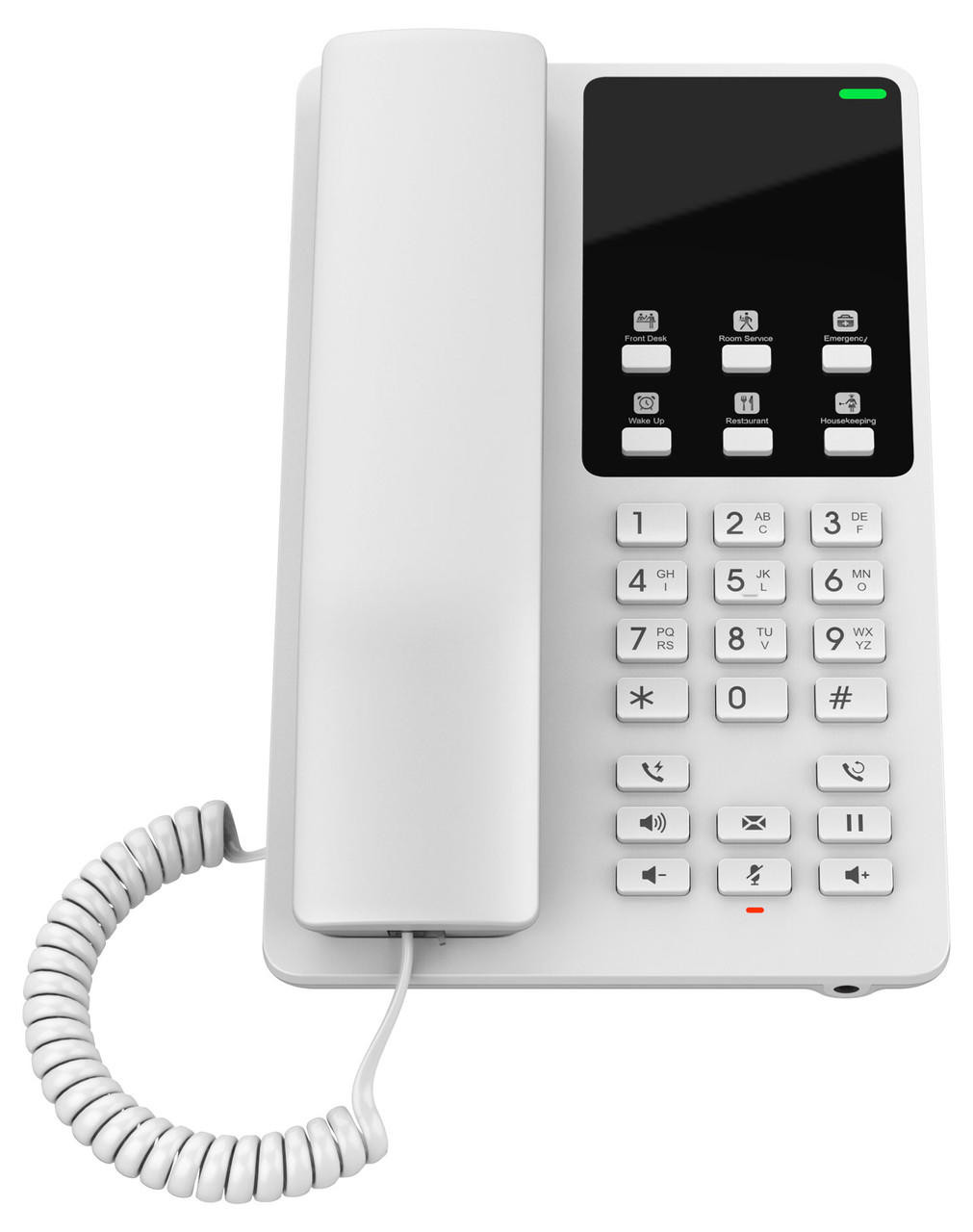 GRANDSTREAM GHP620 Hotel Phone, 2 Line IP Phone, 2 SIP Accounts, HD Audio, White Colour, 1Yr