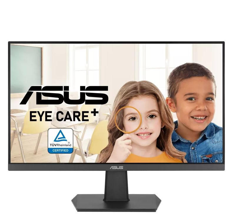 ASUS VA24EHF 23.8 Eye Care Gaming Monitor IPS, Full HD, Frameless, 100Hz, Adaptive-Sync, 1ms MPRT, HDMI, Low Blue Light, Flicker Free, Wall Mountable