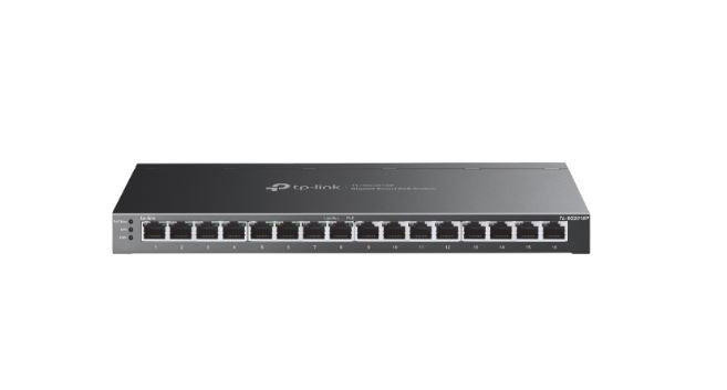 TP-LINK TL-SG2016P JetStream 16-Port Gigabit Smart Switch with 8-Port PoE+
