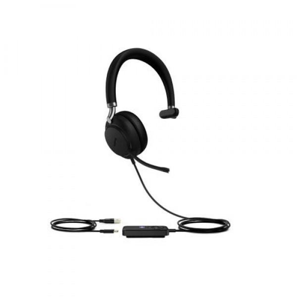 YEALINK TEAMS-UH38-M Teams Certified Dual Mode USB and Bluetooth Headset, Mono, USB-A, Call Controller