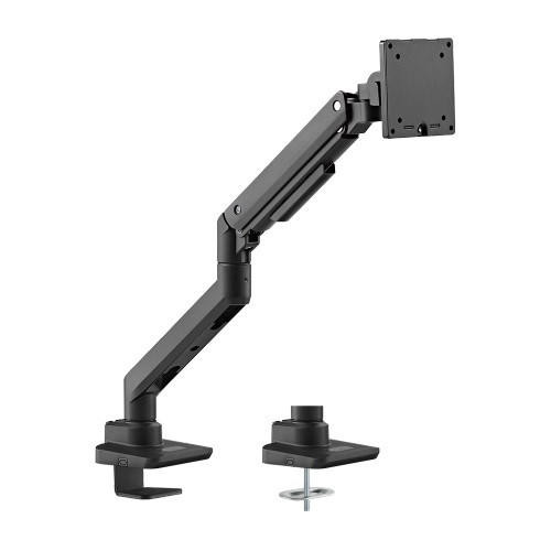 BRATECK Fabulous Desk-Mounted Heavy-Duty Gas Spring Monitor Arm Fit Most 17'-49' Monitor Up to 20KG VESA 75x75,100x100(Black)
