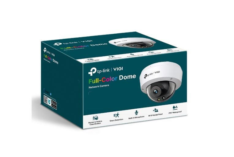 TP-LINK VIGI 4MP C240(4mm) Full-Color Dome Network Camera, 4mm Lens, Smart Detection, 2YW(LD)