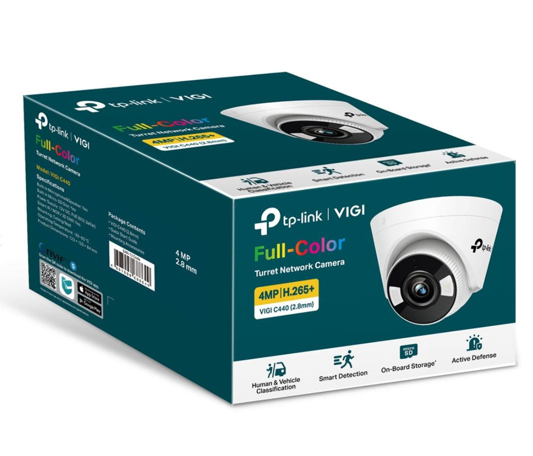 TP-LINK VIGI 5MP C450(2.8mm) Full-Colour Turret Network Camera