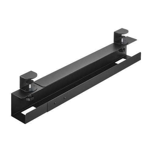  BRATECK Extendable Clamp-On Under Desk Cable Tray -- Black 