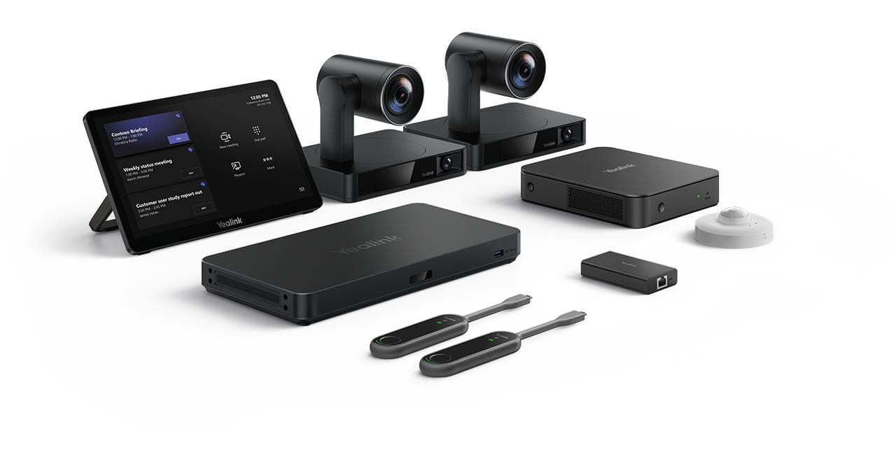  YEALINK MVC S90-C5-007, Dual Microsoft Teams Rooms System For Pro-AV Rooms/Professional Business Use, 4K UHD Vedio, 11.6* touch, USB Adapter 
