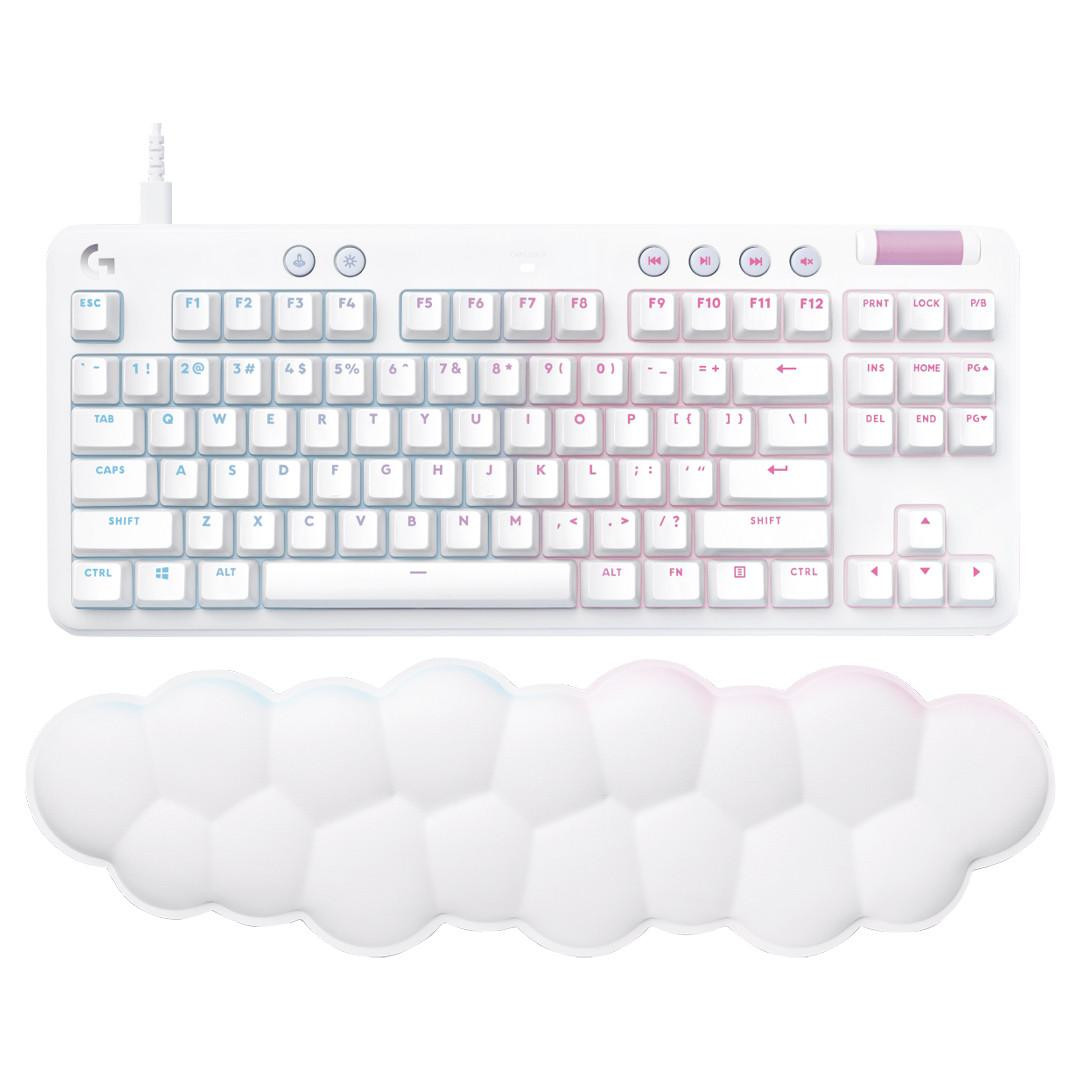  LOGITECH G713 Wired Ten-Keyless Mechanical Gaming Keyboard White Linear Switch TKL 