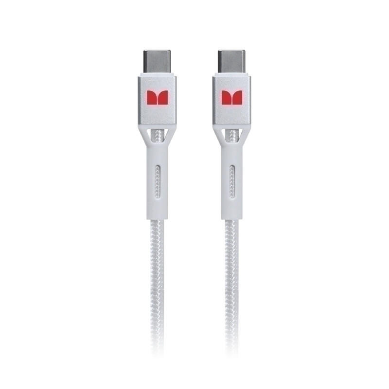  MONSTER USB-C to USB-C Braided Cable - White 1.2m 