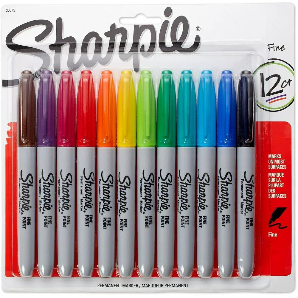  SHARPIE Fine Assorted Pack of 12 