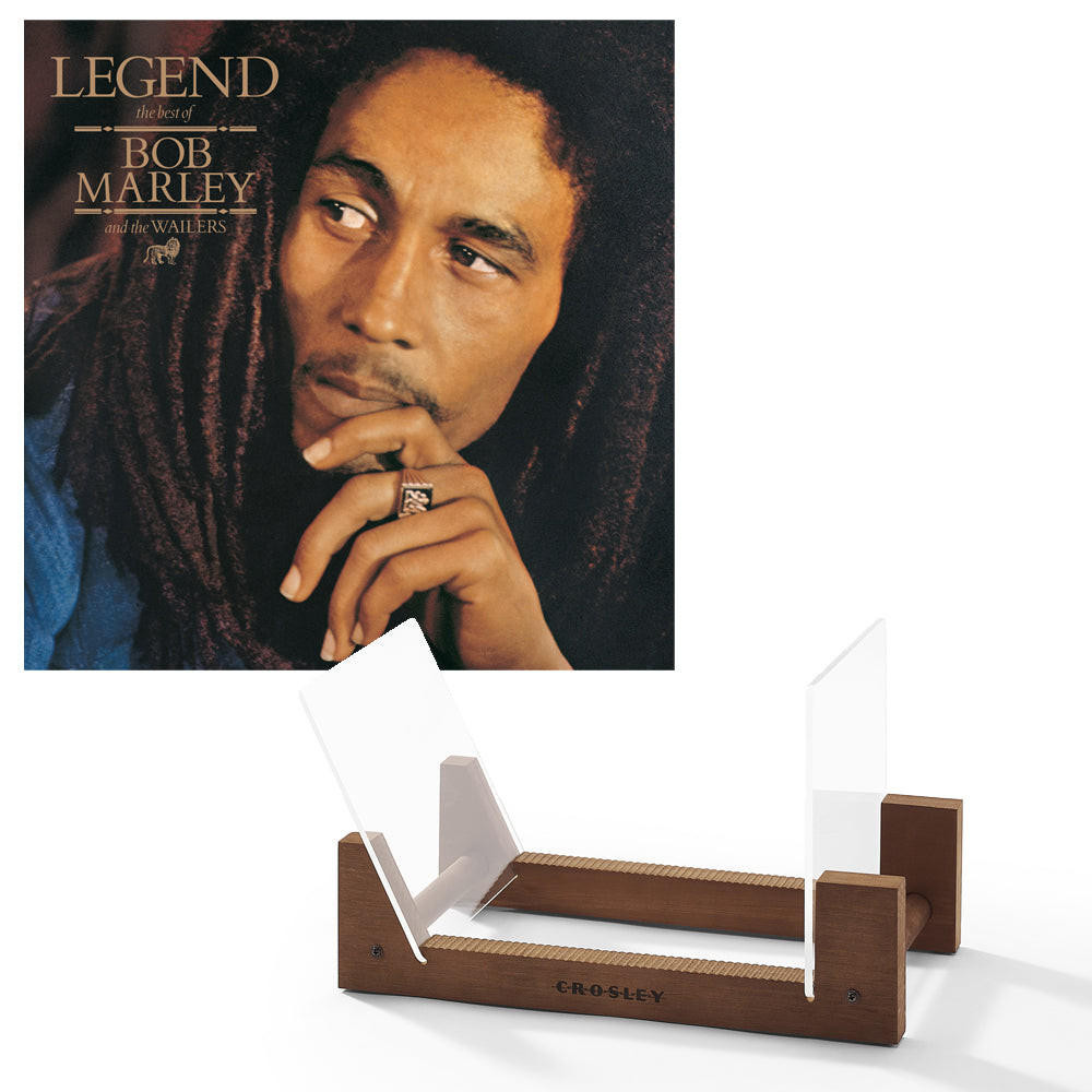 UNIVERSAL MUSIC Bob Marley - Legend - Vinyl Album & Crosley Record Storage Display lay Stand