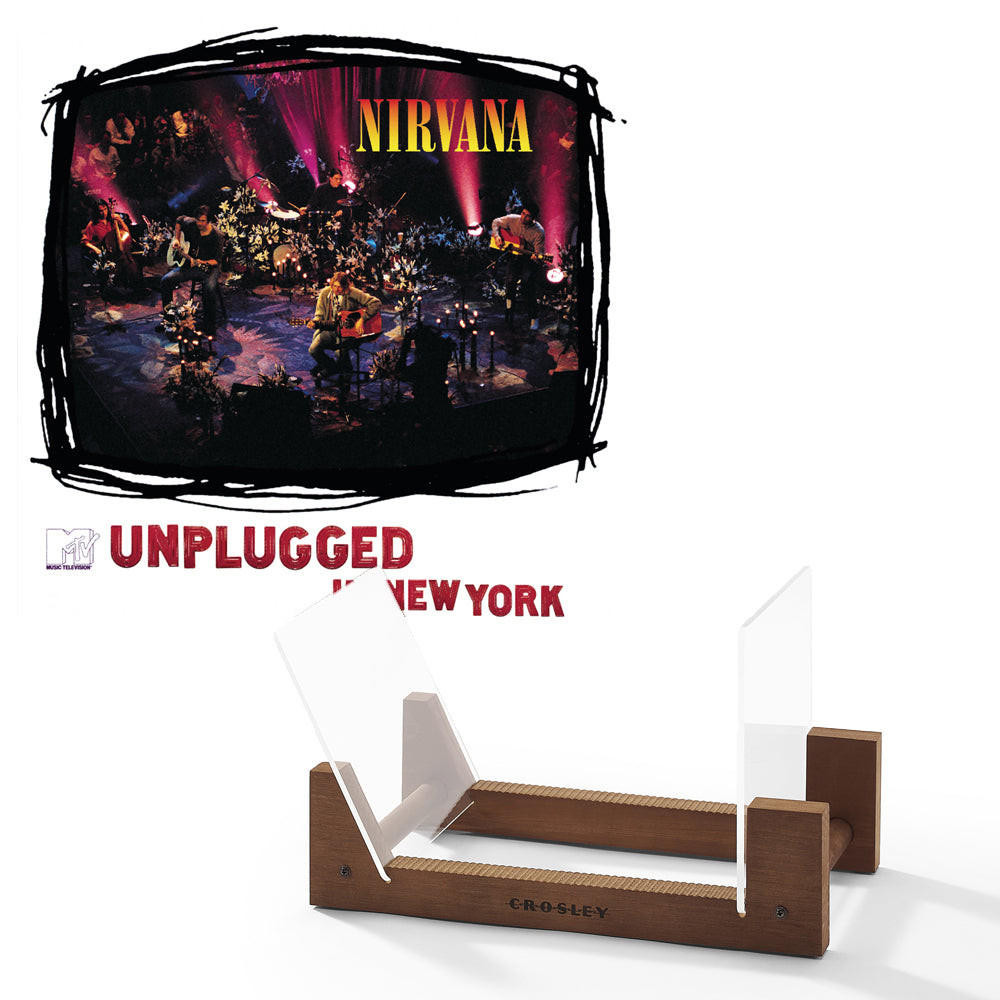 UNIVERSAL MUSIC Nirvana MTV Unplugged Vinyl Album & Crosley Record Storage Display lay Stand