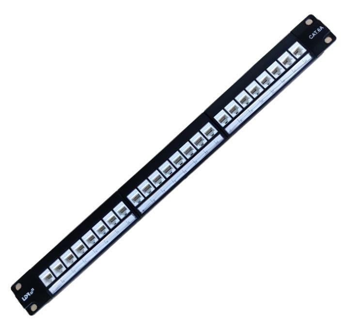  LDR 24 Port Cat6A UTP Patch Panel Rack Mount - 1U 