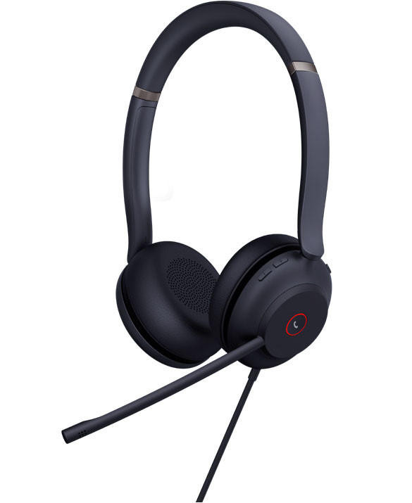  YEALINK UH37 Dual USB Wired Headset, Stereo, USB-A 2.0, 35mm Speaker, Busylight, Leather Ear Cushion 