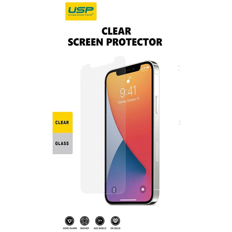  USP Tempered Glass Screen Protector for Apple iPhone 11 Pro Max / iPhone Xs Max Clear - 9H Surface Hardness, Perfectly Fit Curves, Anti-Scratch 