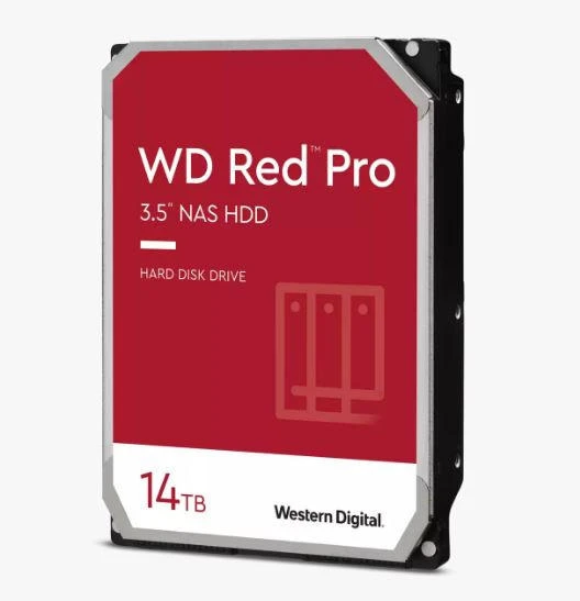 WESTERN DIGITAL Digital WD Red Plus 14TB 3.5' NAS HDD SATA3 7200RPM 512MB Cache 24x7 180TBW ~8-bays NASware 3.0 CMR Tech 3yrs wty ~WD142KFGX