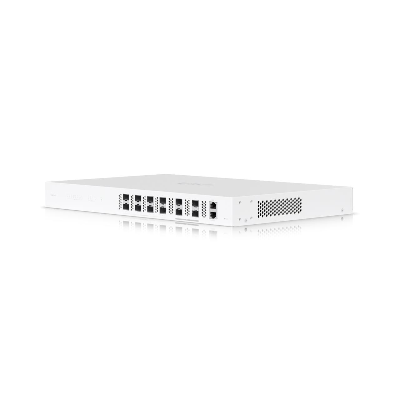 UBIQUITI UISP Fiber OLT XGS, 2048 Client Capacity, (8) 10G SFP+ OLT Ports, (4) 25G SFP28 Uplink Ports, AC/DC Power Module Redundancy Support