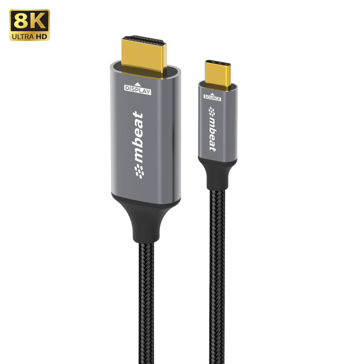  MBEAT Tough Link 8K 1.8m USB-C to HDMI Cable Host Interface: USB-C Output Interface: HDMI 