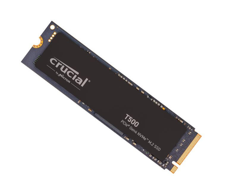CRUCIAL MICRON (CRUCIAL) T500 500GB Gen4 NVMe SSD - 7200/5700 MB/s R/W 300TBW 1390K IOPs 1.5M hrs MTTF Acronis True Image Adobe Creative Cloud