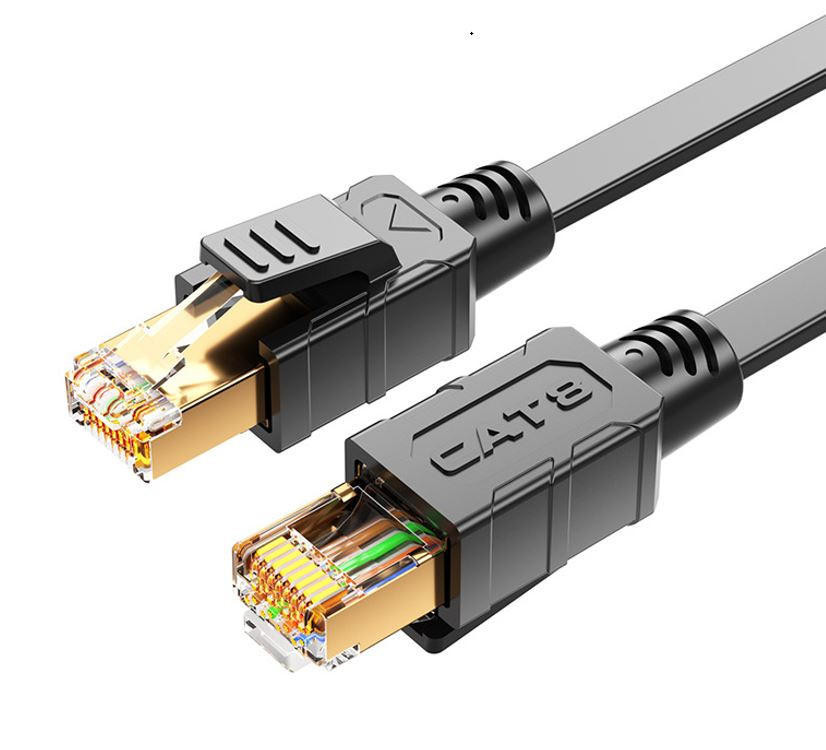 8WARE CAT8 Cable 1m - Grey Color RJ45 Ethernet Network LAN UTP Patch Cord Snagless 