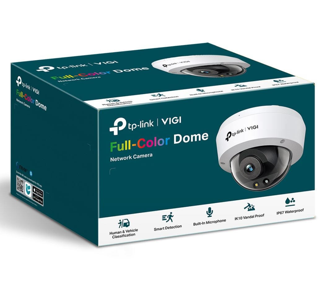 TP-LINK VIGI 5MP C250(2.8mm) Full-Color Dome Network Camera 2.8mm Lens, Smart Detection, 2YW