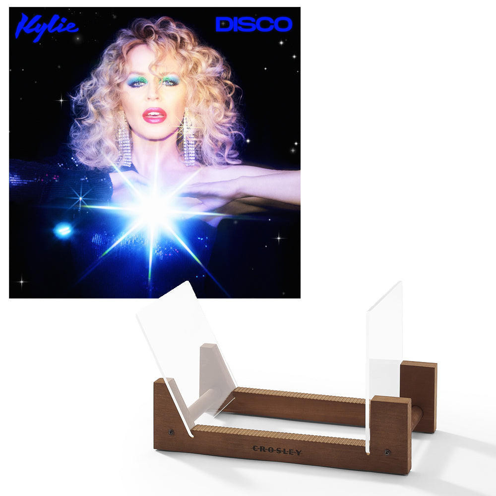 UNIVERSAL MUSIC Kylie Disco - Black Vinyl Album & Crosley Record Storage Display Stand 