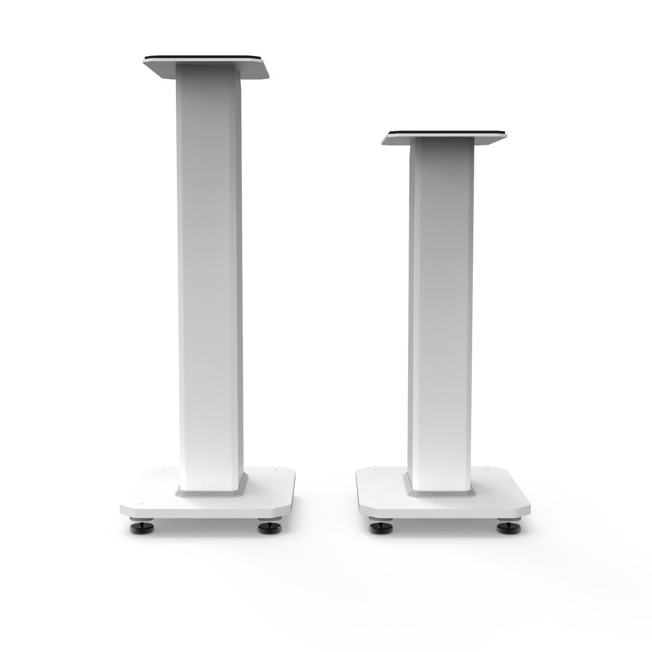Kanto SX22W 22" Tall Fillable Speaker Stands with Isolation Feet - Pair, White
