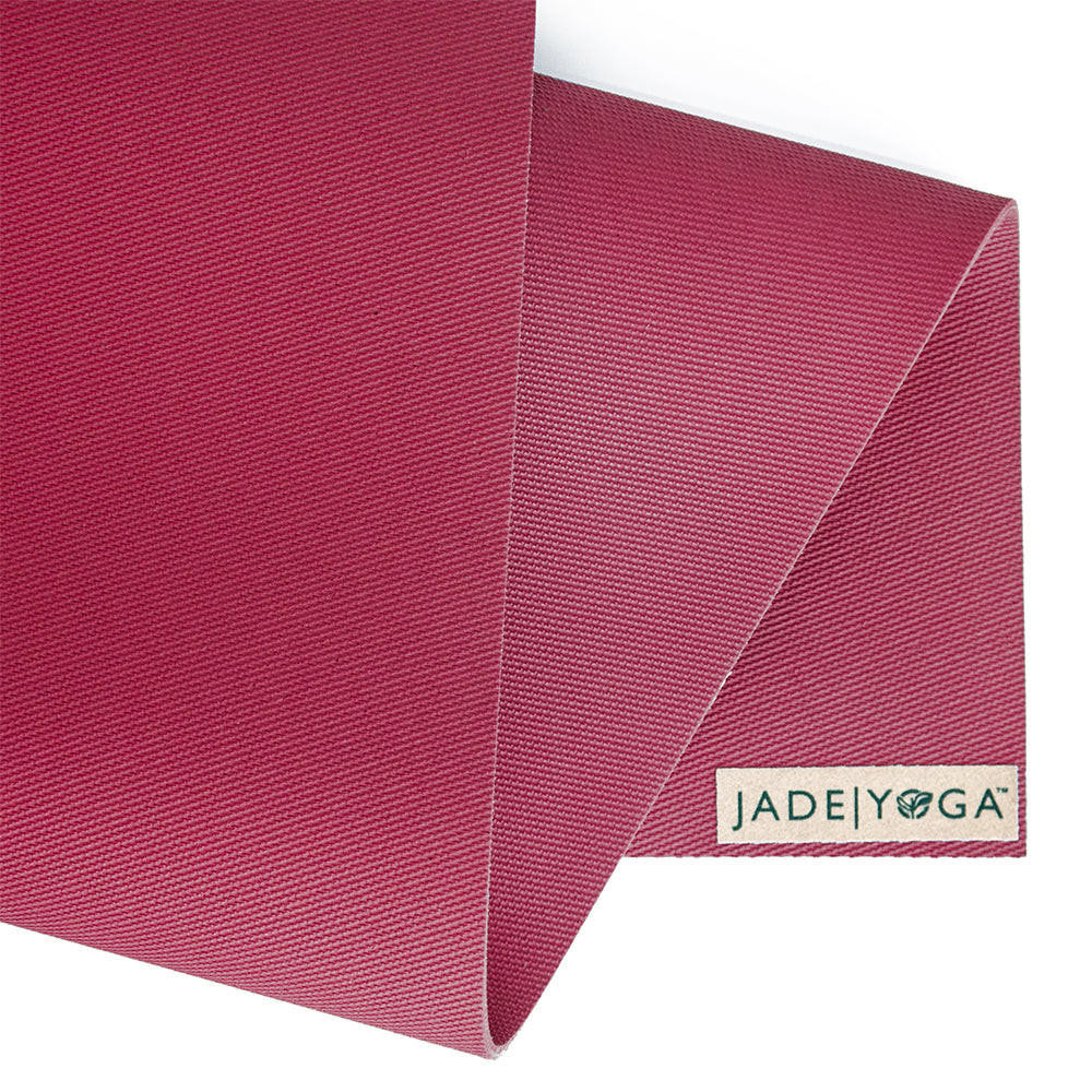  Jade Yoga Harmony Mat - Raspberry & Iron Flask Wide Mouth Bottle with Spout Lid, Fire, 32oz/950ml Bundle 
