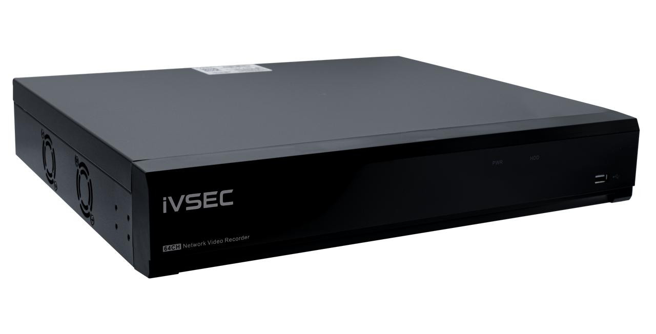 IVSEC IVSEC NR6644EX NVR 64 CHANNELS 2 GIGABIT PORTS 4 BAYS H265 4K HDMI ADV IVS