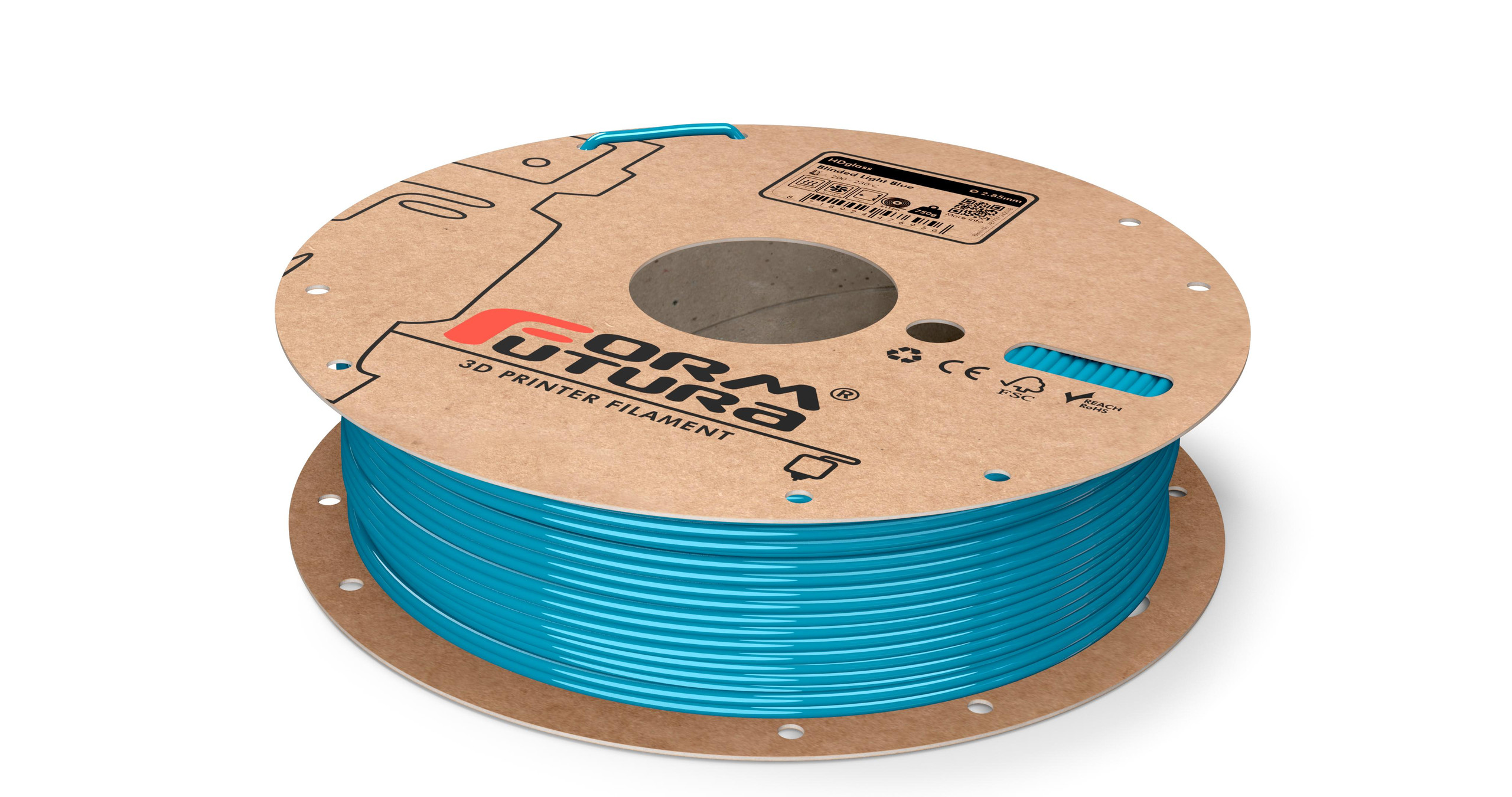 PETG Filament HDglass 2.85mm Blinded Silver 750 gram 3D Printer Filament main image 0