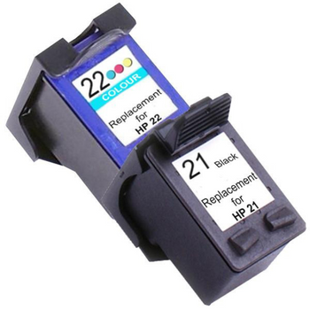 HP Compatible 21XL Remanufactured Inkjet Cartridge Set 1 2 Ink Cartridges