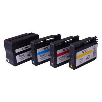 HP Compatible 932XL 933XL Remanufactured Inkjet Cartridge Set 4 Cartridges