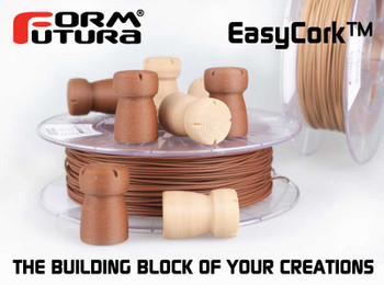 Cork-filled PLA based filament EasyCork 2.85mm Dark 500 gram 3D Printer Filament