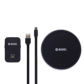 MOKI ChargePad Qi Wireless 10W 3.0 Type-C Rapid Charge Pack