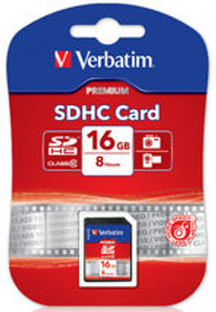 VERBATIM SDHC 16GB Class 10 Up to 45MB/Sec 300X read speed